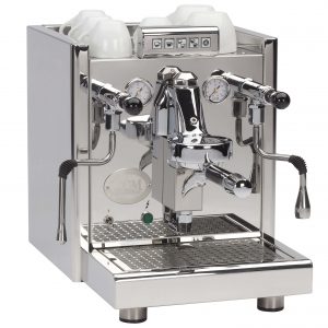 ECM Elektronika Profi Coffee Machine On Angle With Cups