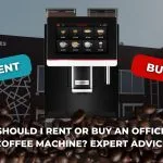 Dr. Coffee, office coffee machine placed infront of the Coffee Complex shop front.