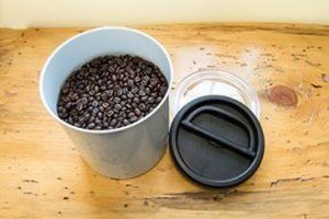 Airscape Ceramic 4″ Coffee Canister With Beans