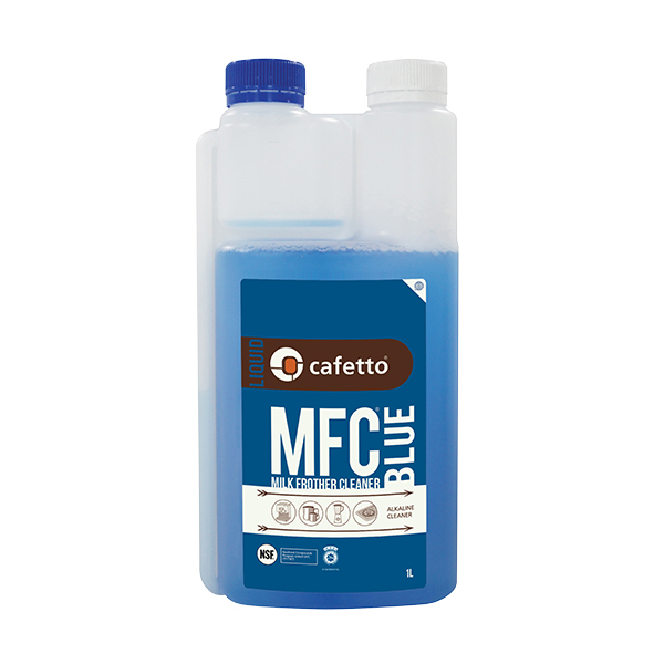 Cafetto 1lt mfc blue liquid machine milk line cleaner