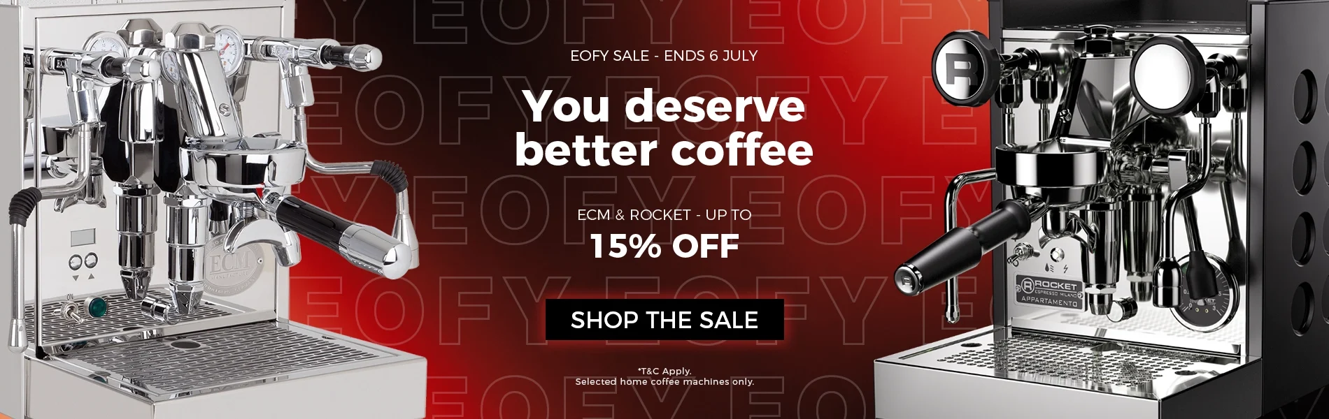 EOFY Coffee Machine Sale 2026 | ECM & Rocket | Coffee Complex